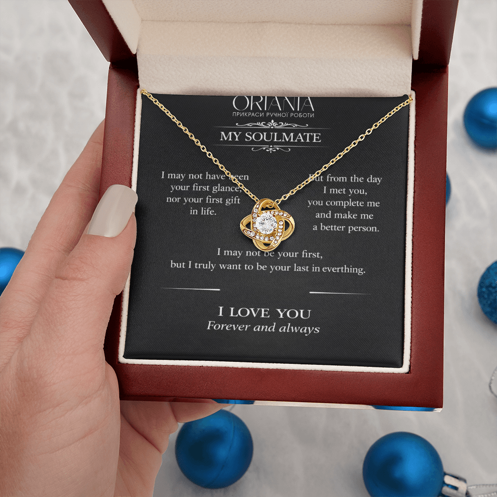 🔥 ORIANIA Love Knot Necklace – Romantic Gift For My Soulmate