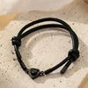 Custom  Photo Projection Bracelet Handmade Woven Rope 316L Stainless Steel PVD Plated Jewelry Gift for Her