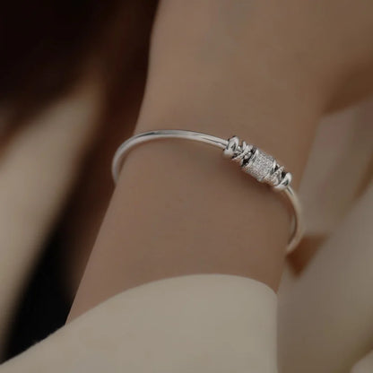 Sleek Cylindrical Cuff Bracelet