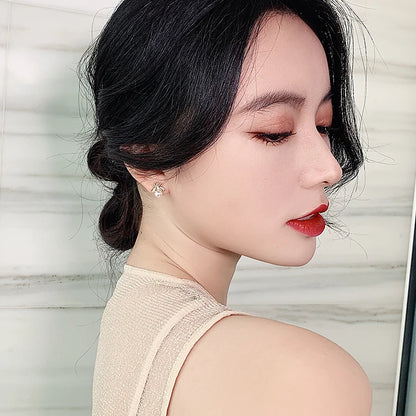 Elegant Pearl Bee Earrings