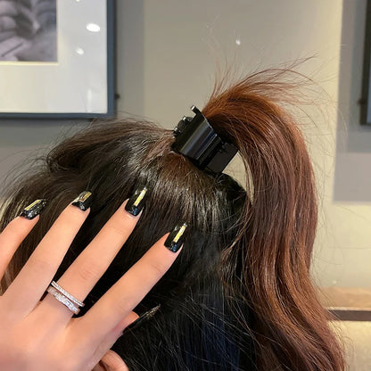 2025 New Girl's High Horsetail Fixed Artifact Hairpin Simple Jewelry Hair Accessories Halloween Party Small Grab Clip For Woman