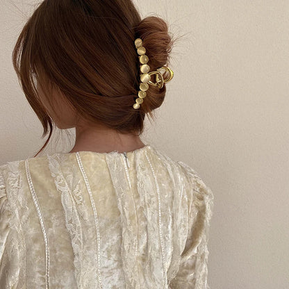 2025 New Elegant Opals Grip Back Of The Head Fixed Hair Shark Clip Headdress Girls Fashion Hairpin Accessories For Womans Clip