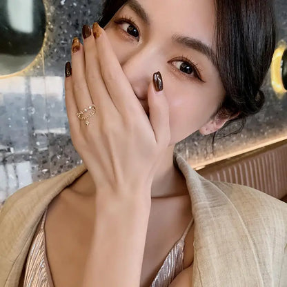 Classic Star Pendant Open Ring
