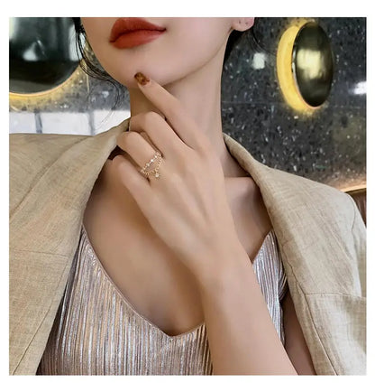 Classic Star Pendant Open Ring
