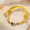 Custom  Photo Projection Bracelet Handmade Woven Rope 316L Stainless Steel PVD Plated Jewelry Gift for Her
