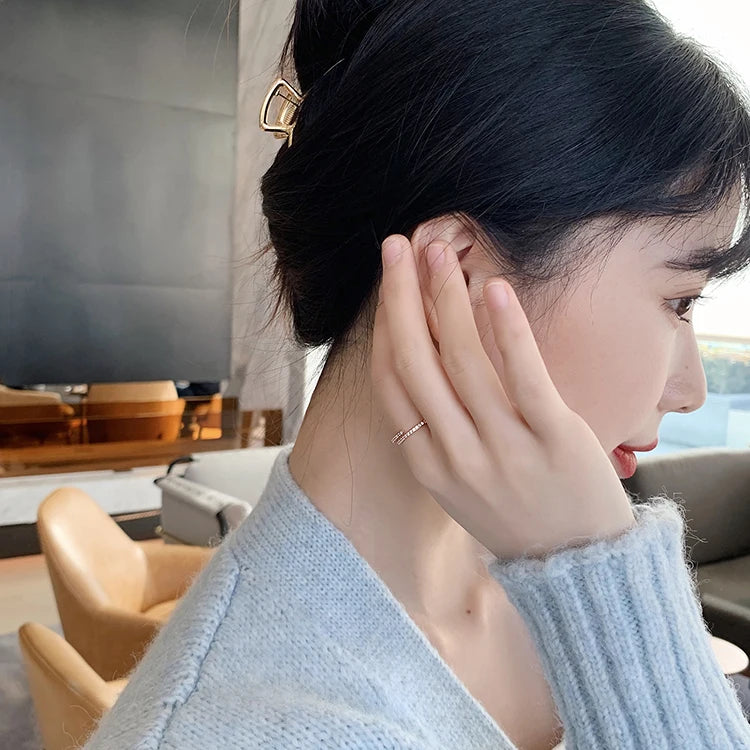 Minimalist Geometric Rose Gold Ring