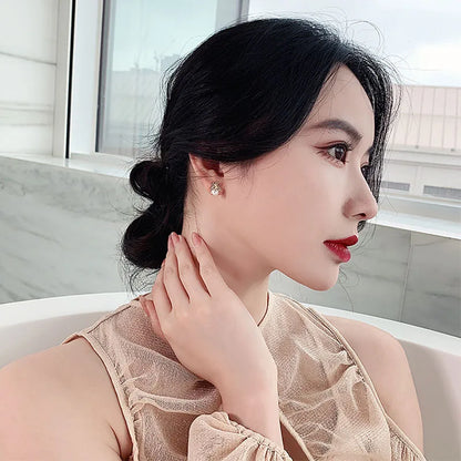 Elegant Pearl Bee Earrings