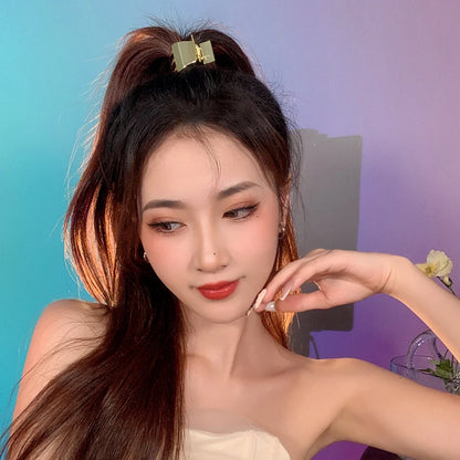 2025 New Girl's High Horsetail Fixed Artifact Hairpin Simple Jewelry Hair Accessories Halloween Party Small Grab Clip For Woman