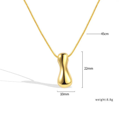 925 Sterling Silver Initial Necklace – Elegant Balloon Letter Gift for Her