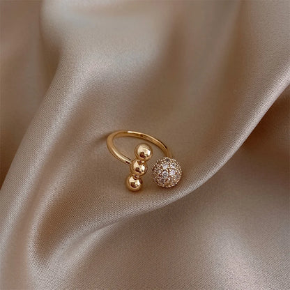Classic Zircon Circle Open Ring
