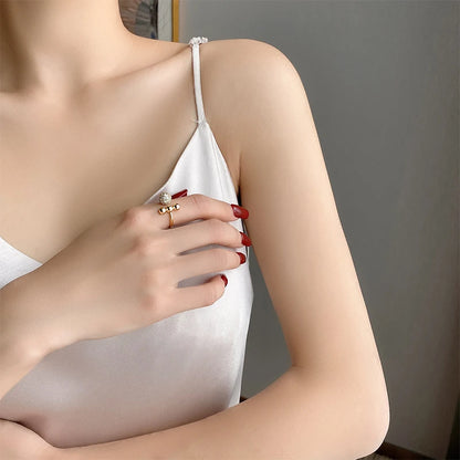 Classic Zircon Circle Open Ring