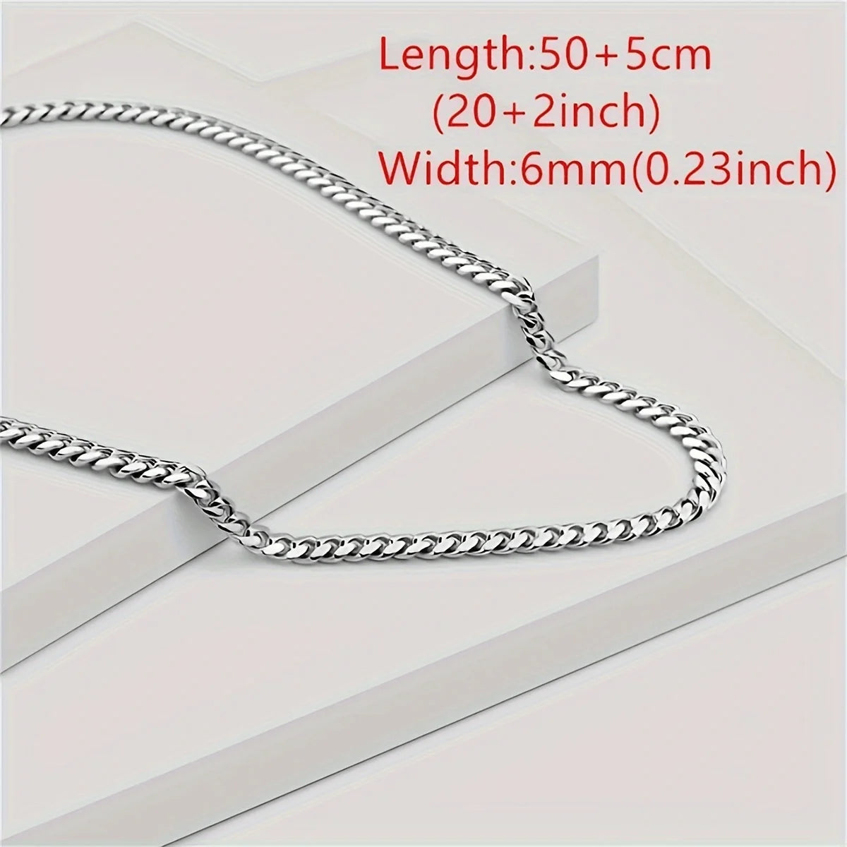 Cuban Link Promise Necklace for Men – Perfect gift for boyfriend, birthday, Christmas – Includes gift box and card.