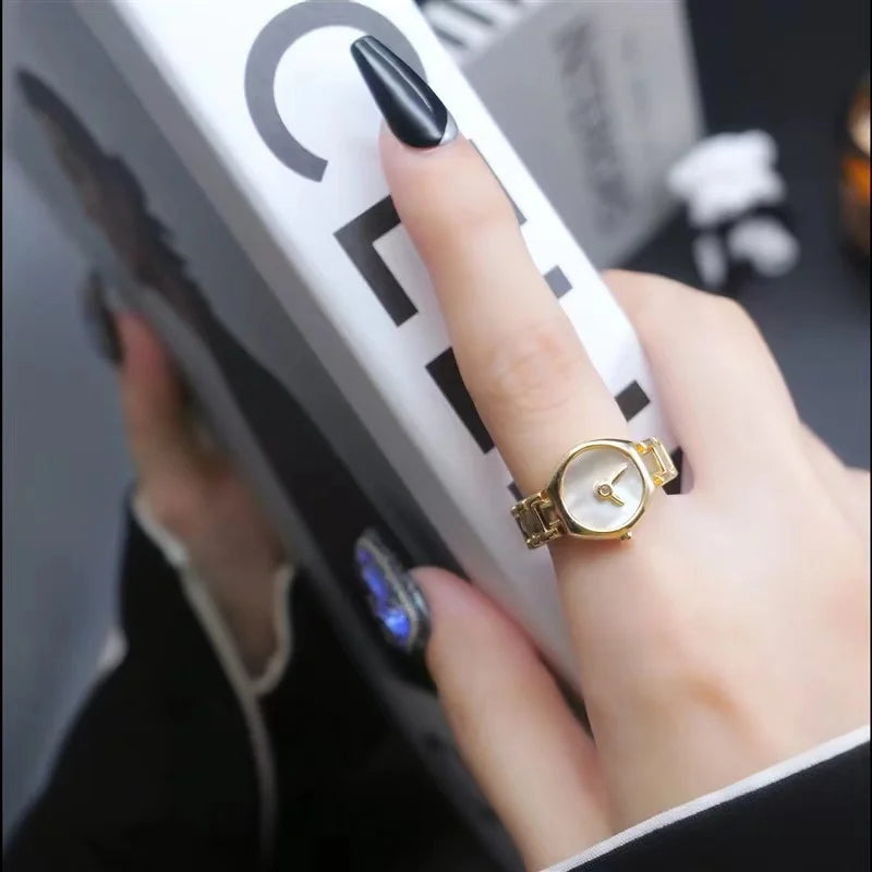 Unique Imitation Watch Design Open Ring