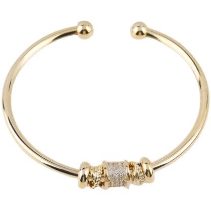 Sleek Cylindrical Cuff Bracelet