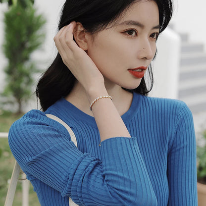 Luxury Premium Zircon Pull Adjustable Charm Bracelets For Woman 2025 Korean Fashion Jewelry Wedding Party Girl's Simple Bracelet