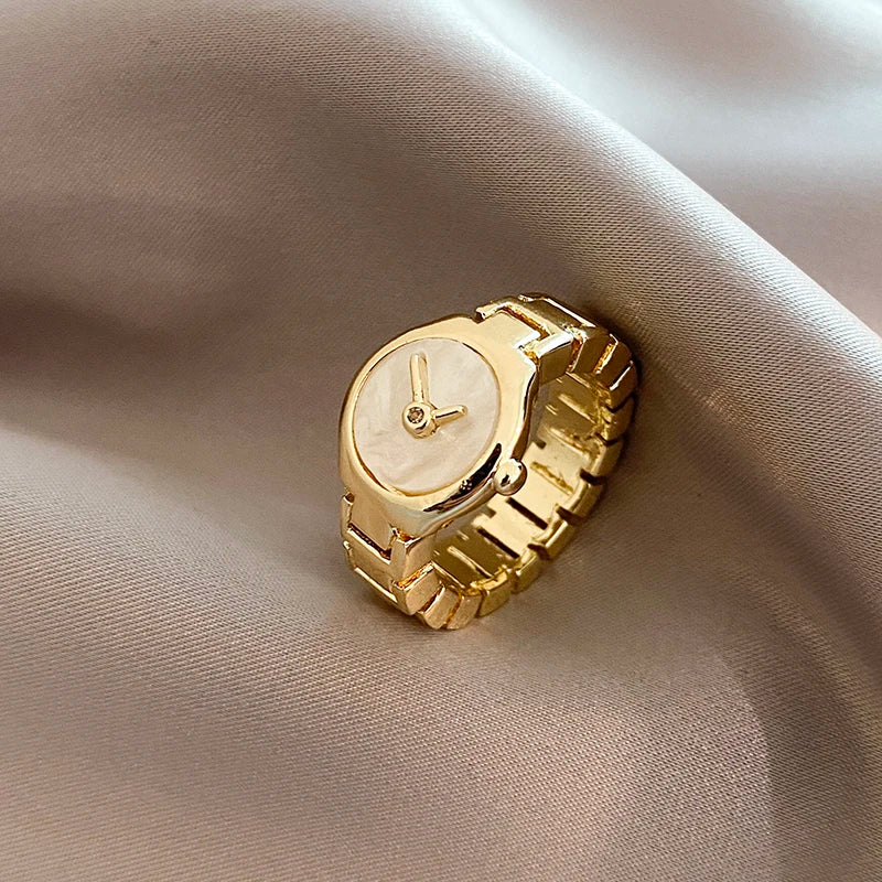 Unique Imitation Watch Design Open Ring