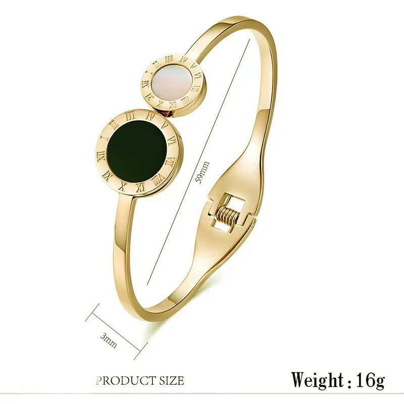 Timeless Roman Numeral Cuff Bracelet