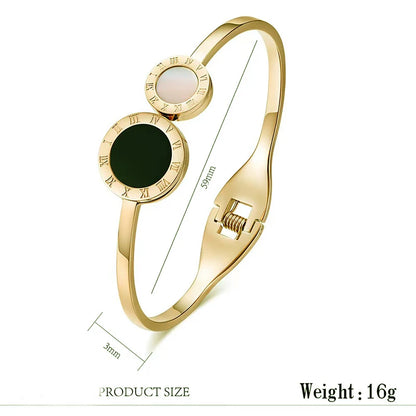 Timeless Roman Numeral Cuff Bracelet