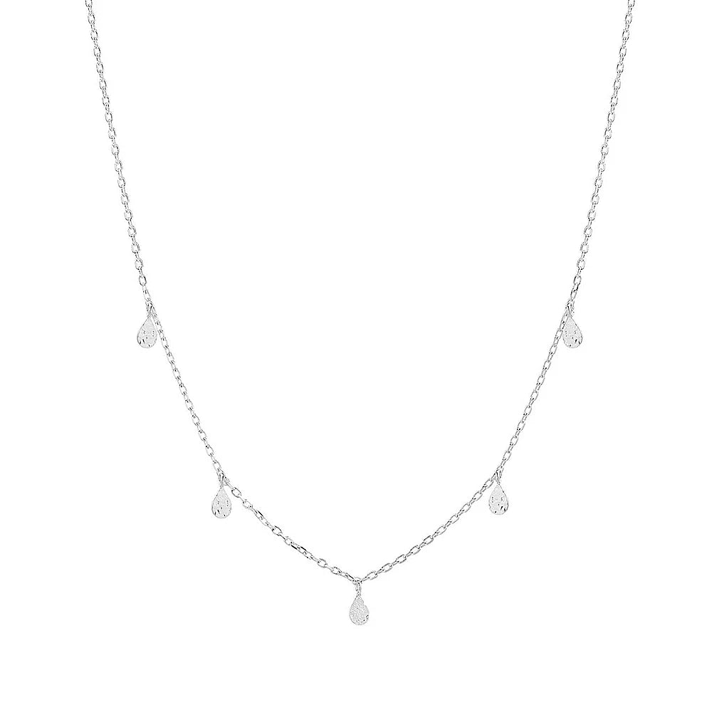 Aide 925 Sterling Silver Unique Sparkling Clear Zircon Rivet Spike Charm Necklaces For Women Rock Punk Jewelry Stackable Choker