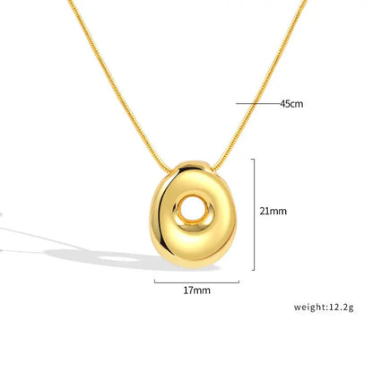 925 Sterling Silver Initial Necklace – Elegant Balloon Letter Gift for Her