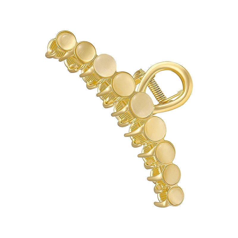 2025 New Elegant Opals Grip Back Of The Head Fixed Hair Shark Clip Headdress Girls Fashion Hairpin Accessories For Womans Clip