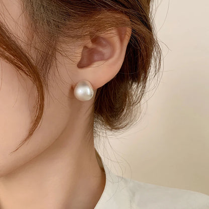 2025 European and American Minimalist Matte Brushed Metal Drop Shaped Earrings For Women's Exquisite Fashion Jewelry Accessories