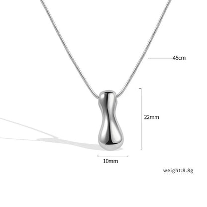 925 Sterling Silver Initial Necklace – Elegant Balloon Letter Gift for Her