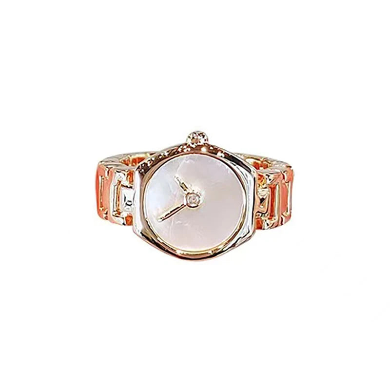 Unique Imitation Watch Design Open Ring