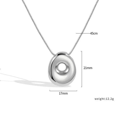 925 Sterling Silver Initial Necklace – Elegant Balloon Letter Gift for Her