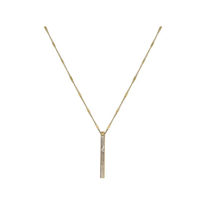 2020 neue farbechte Titanstahl-Halskette mit Muschelanhänger, lange Halskette für Damen, Mode, Luxus, Mädchen, Schlüsselbeinkette, Schmuck