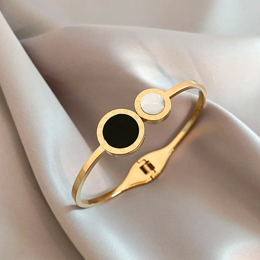 Timeless Roman Numeral Cuff Bracelet