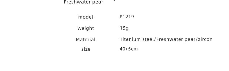 TOSOKO Stainless Steel Jewelry Turquoise Freshwater Pearl Splice Pendant Necklace Women's Elegant Clavicle Chain BSP1219