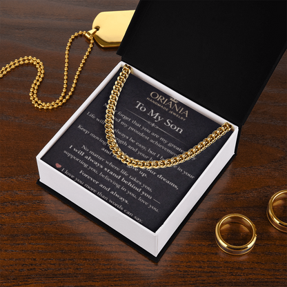 Oriania Cuban Link Chain for Son – A Powerful Symbol of Love & Pride