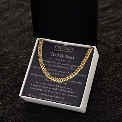 Oriania Cuban Link Chain for Son – A Powerful Symbol of Love & Pride