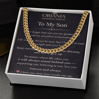 Oriania Cuban Link Chain for Son – A Powerful Symbol of Love & Pride