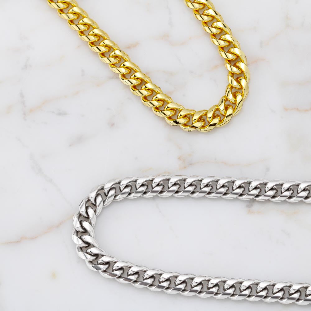 Oriania Cuban Link Chain for Son – A Powerful Symbol of Love & Pride