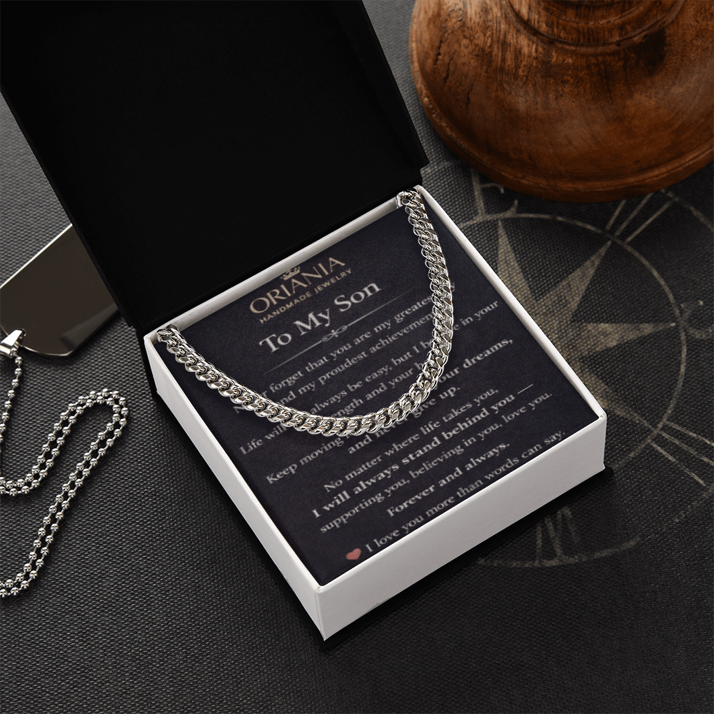 Oriania Cuban Link Chain for Son – A Powerful Symbol of Love & Pride