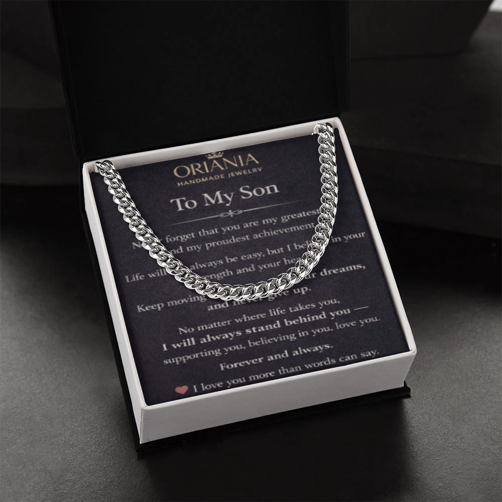 Oriania Cuban Link Chain for Son – A Powerful Symbol of Love & Pride