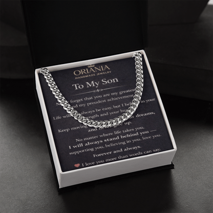 Oriania Cuban Link Chain for Son – A Powerful Symbol of Love & Pride