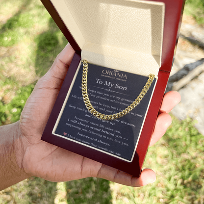 Oriania Cuban Link Chain for Son – A Powerful Symbol of Love & Pride