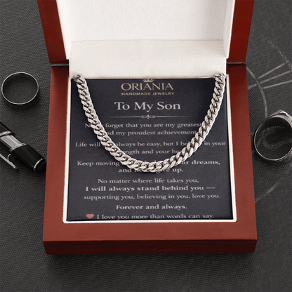 Oriania Cuban Link Chain for Son – A Powerful Symbol of Love & Pride