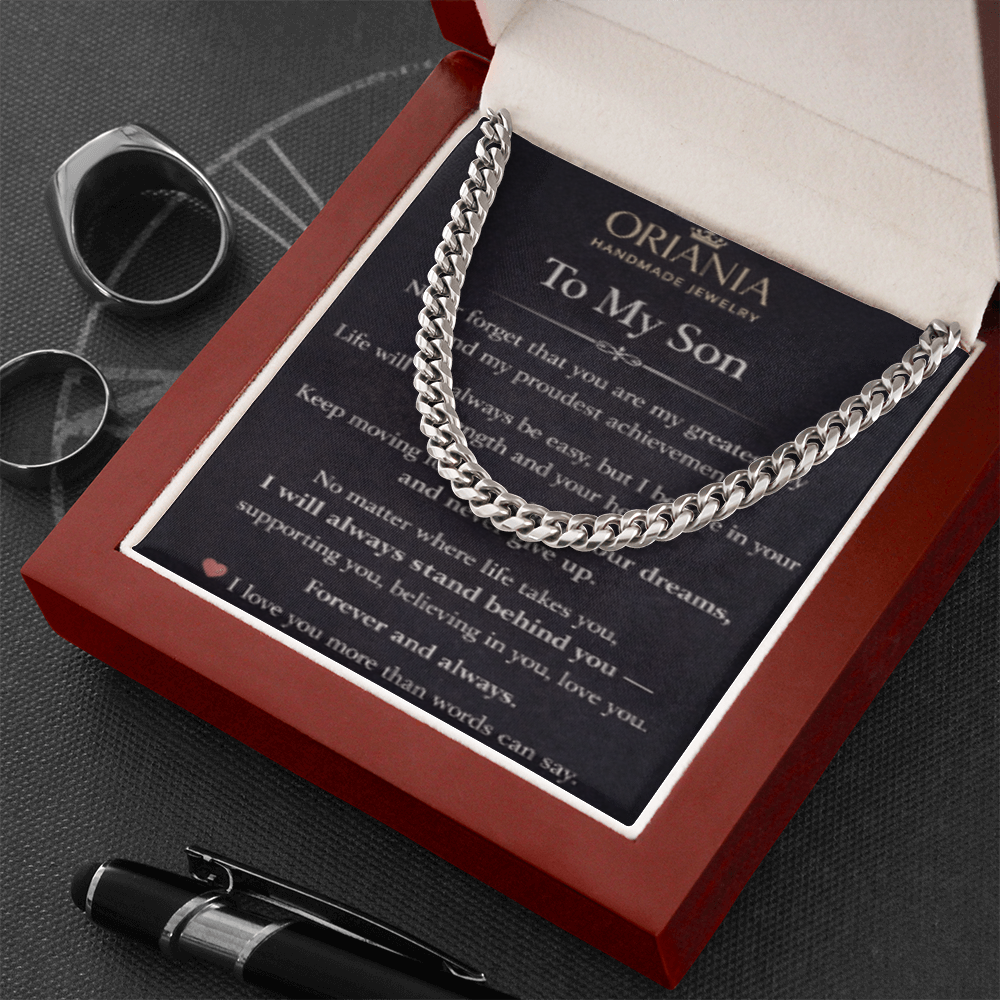 Oriania Cuban Link Chain for Son – A Powerful Symbol of Love & Pride