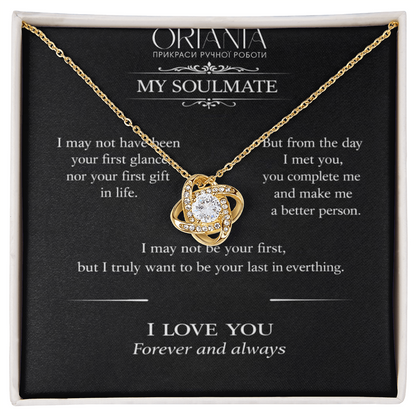 🔥 ORIANIA Love Knot Necklace – Romantic Gift For My Soulmate