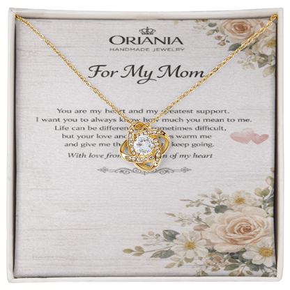 Oriania Love Knot Necklace – Heartfelt Gift for Mother