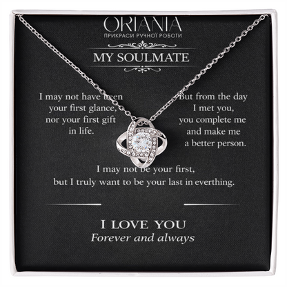 🔥 ORIANIA Love Knot Necklace – Romantic Gift For My Soulmate