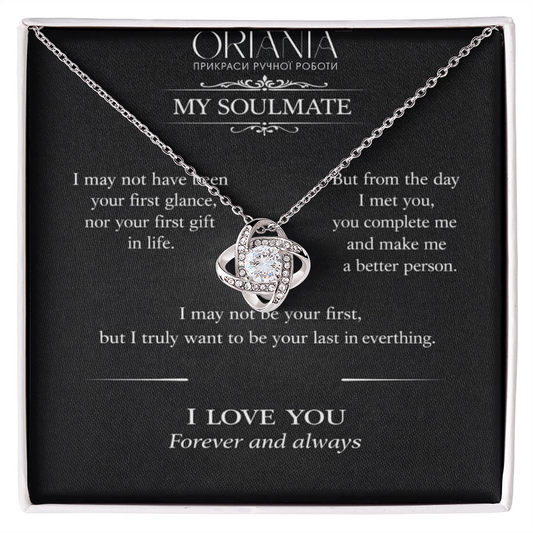 🔥 ORIANIA Love Knot Necklace – Romantic Gift For My Soulmate