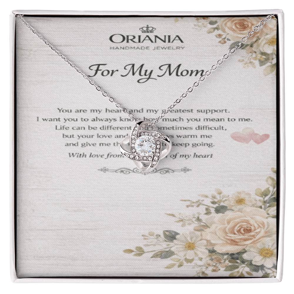 Oriania Love Knot Necklace – Heartfelt Gift for Mother