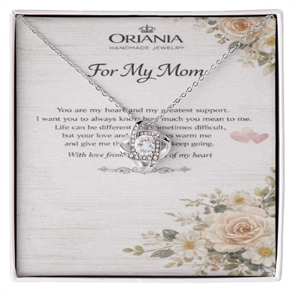 Oriania Love Knot Necklace – Heartfelt Gift for Mother