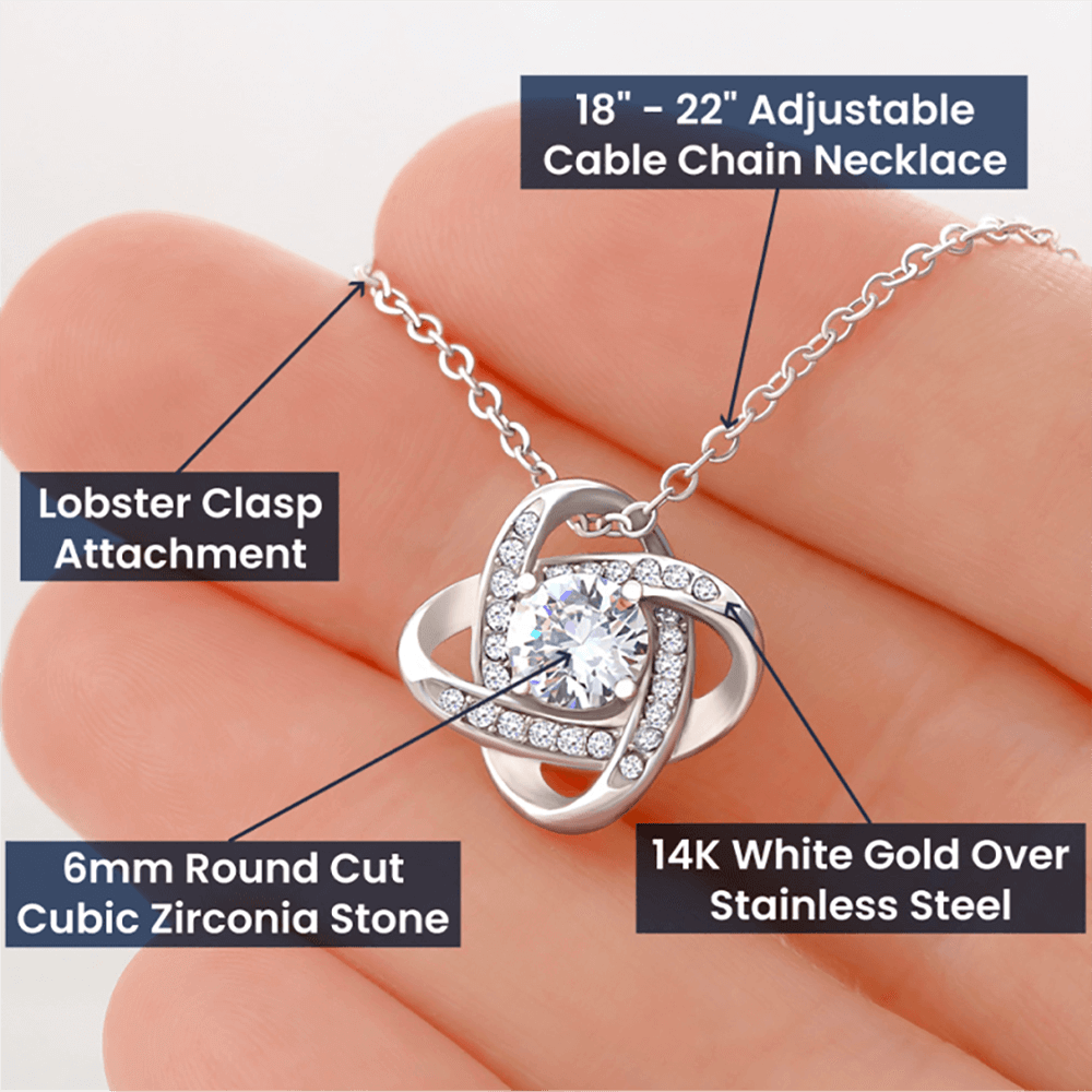 Oriania Love Knot Necklace – Heartfelt Gift for Mother