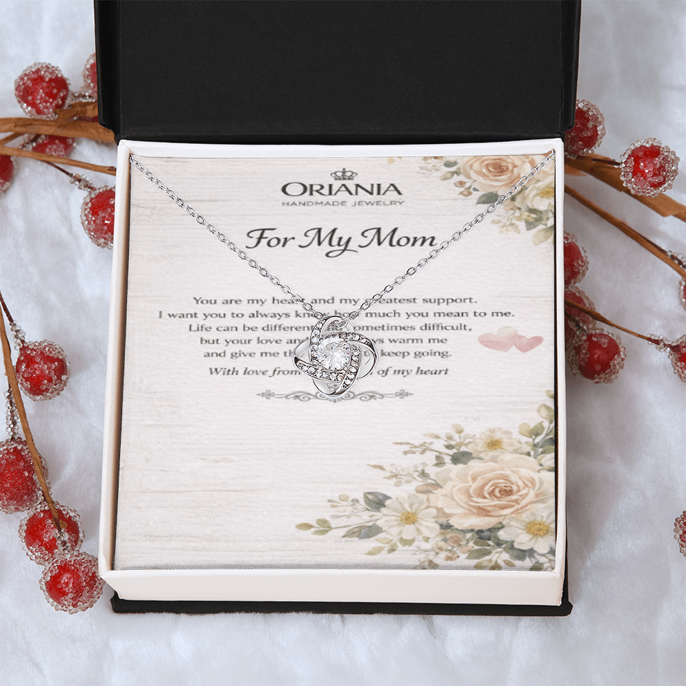 Oriania Love Knot Necklace – Heartfelt Gift for Mother